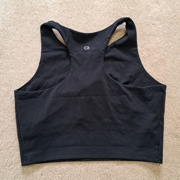 Gap Fit Set Of 2 Tank Bras White Black Sports Bra Size Large Activewear Top - Picture 11 of 13